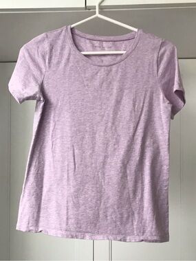 Ann Taylor Factory Lavender Crewneck Tee Shirt Light Purple US S